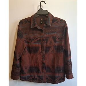 Western Button Down| Size M| Thick